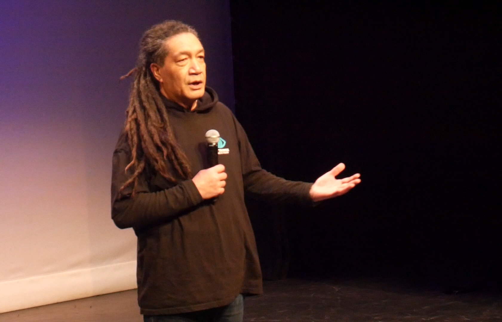 Slider Image Lawrence Wharerau from Ngā Taonga Sound & Vision introducing the special Ngā Taonga double feature of Bastion Point: Day 507 and Te Matakite o Aotearoa - The Māori Land March.